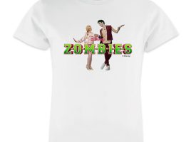 ZOMBIES: Zed & Addison Holding Hands T-Shirt for Girls – Customizable | Disney Store available online for purchase