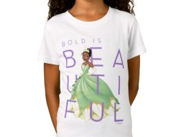 Tiana Bold is Beautiful T-Shirt for Girls – Customizable | Disney Store is available online