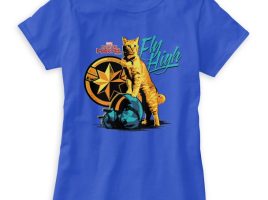 Marvel’s Captain Marvel Goose on Helmet ”Fly High” T-Shirt for Women – Customizable | Disney Store has hit the shelves for purchase