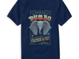 Dumbo ”Hang on to Your Feather & Fly!” T-Shirt for Men – Live Action Film – Customized | Disney Store is available online for purchase