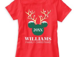 Mickey Mouse Icon Holiday Family T-Shirt for Women – Customizable | Disney Store available online for purchase