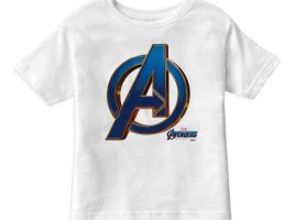 Marvel’s Avengers: Endgame – Avengers Blue & Gold Logo T-Shirt for Boys – Customized | Disney Store now available online
