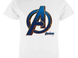 Marvel’s Avengers: Endgame – Avengers Blue & Gold Logo T-Shirt for Girls – Customized | Disney Store is available online