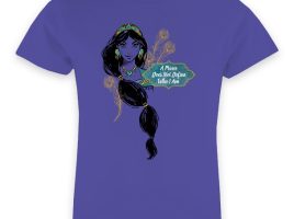 Jasmine ”Who I Am” T-Shirt for Girls – Aladdin – Live Action Film – Customized | Disney Store available online for purchase