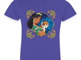 Jasmine and Raja Jewelled Graphic T-Shirt for Girls – Aladdin – Live Action Film – Customized | Disney Store now available