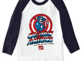 Captain America: ”The Captain Will Make It Happen” Raglan T-Shirt for Men – Customizable | Marvel | Disney Store – Buy Online Now