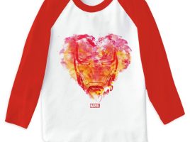 Iron Man: Watercolor Heart Raglan T-Shirt for Men – Customizable | Marvel | Disney Store available online