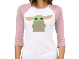 The Child – Star Wars: The Mandalorian Smiling Pastel Artwork Raglan T-Shirt for Women – Customized | Disney Store – Buy Online Now
