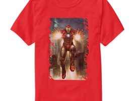 Iron Man Jets In Mid-Air With Repulsors T-Shirt for Men – Customized | Disney Store is now out