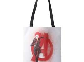 Black Widow Avenger Spray Paint Tote Bag – Customized | Disney Store now out for purchase