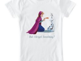 Ana Giving Olaf Carrot Nose T-Shirt for Girls – Frozen – Customized | Disney Store is available online