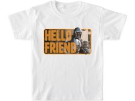 The Mandalorian & The Child Outside ”Hello Friend” T-Shirt for Kids – Customized | Disney Store is now out