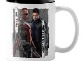 The Falcon and The Winter Soldier Character Badge Two-Tone Coffee Mug – Customized | Disney Store is now out