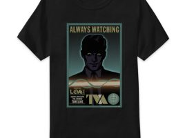 TVA Agent – Always Watching T-Shirt for Men – Loki – Customized | Disney Store available online for purchase
