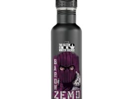 Baron Zemo Illustrated Graphic Stainless Steel Water Bottle – The Falcon and the Winter Soldier – Customized | Disney Store is now out for purchase