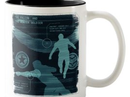 The Falcon and The Winter Soldier Schematic Two-Tone Coffee Mug – Customized | Disney Store available online for purchase