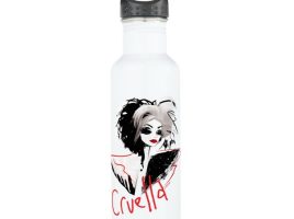 Cruella Fashion Illustration Stainless Steel Water Bottle – Customized | Disney Store – Get It Here
