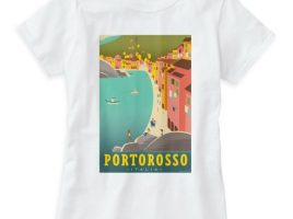 Luca: Portorosso Vintage Illustration T-Shirt for Women – Customized | Disney Store is available online