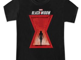 Black Widow Silhouette in Hourglass T-Shirt for Kids – Customized | Disney Store is available online