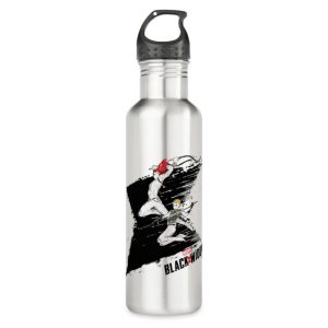 Black Widow and Yelena Painted Illustration Stainless Steel Water Bottle - Customized | Disney Store