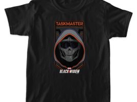 Taskmaster Skull Badge T-Shirt for Kids – Black Widow – Customized | Disney Store now available online