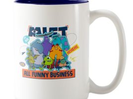 Monsters at Work ”All Funny Business” Two-Tone Coffee Mug – Customized | Disney Store – Buy Now