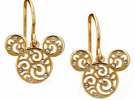 Mickey Mouse Filigree Icon Earrings by Arribas – Gold has hit the shelves for purchase
