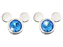 Mickey Mouse Icon Crystal Earrings by Arribas – Blue released today