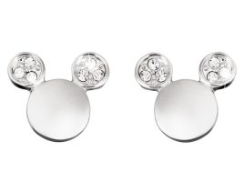 Mickey Mouse Icon Crystal Ear Earrings by Arribas now available online