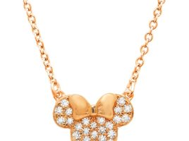 Minnie Mouse Icon Necklace by CRISLU – Rose Gold is now out