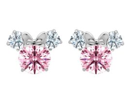Minnie Mouse Earrings for Kids by CRISLU – Pink can now be purchased online