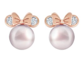 Minnie Mouse Icon Pearl Earrings by CRISLU is available online for purchase