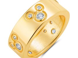 Mickey Mouse Icon Yellow Gold Ring by CRISLU is now available online