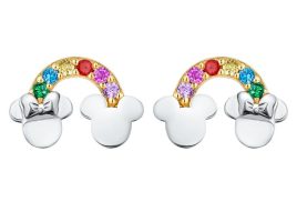 Mickey and Minnie Mouse Rainbow Earrings by CRISLU now available