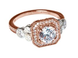Mickey Mouse Rose Gold Square Ring by Rebecca Hook now available for purchase