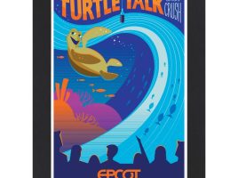 EPCOT Turtle Talk with Crush Matted Print is now available online