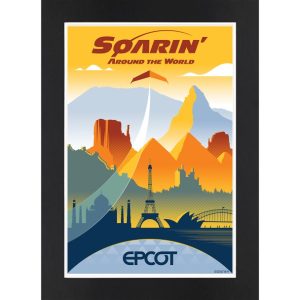 EPCOT Soarin' Around the World Matted Print