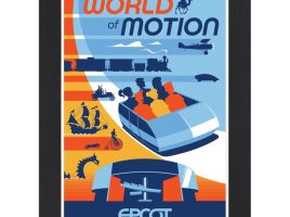 EPCOT World of Motion Matted Print now available online
