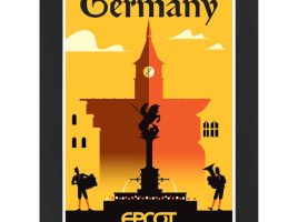 EPCOT Germany Pavilion Matted Print is now available