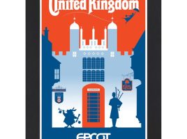 EPCOT United Kingdom Pavilion Matted Print is now out for purchase