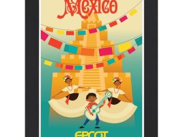 EPCOT Mexico Pavilion Matted Print – Get It Here