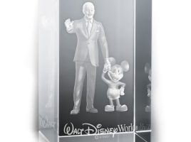 Mickey Mouse and Walt Disney Laser Cube by Arribas – Walt Disney World – Buy It Today!
