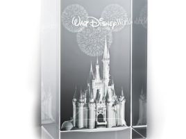 Cinderella Castle Laser Cube by Arribas – Walt Disney World – Buy It Today!