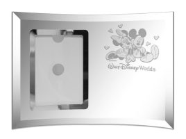 Mickey and Minnie Mouse with Hearts Walt Disney World Glass Frame by Arribas – 4” x 6” – Personalized is available online for purchase