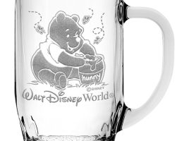 Winnie the Pooh Glass Mug by Arribas – Personalized now out
