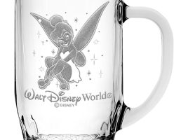 Tinker Bell Glass Mug by Arribas – Large – Personalized available online