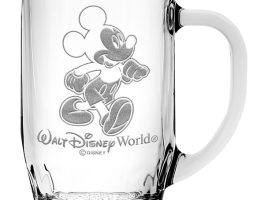 Mickey Mouse Glass Mug by Arribas – Large – Personalized – Buy Online Now