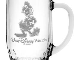 Donald Duck Glass Mug by Arribas – Large – Personalized now available for purchase