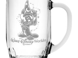 Sorcerer Mickey Mouse Glass Mug by Arribas – Large – Personalized is now available for purchase
