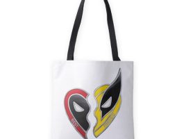Deadpool & Wolverine Best Friends Charms Tote Bag – Customizable | Disney Store – Buy It Today!